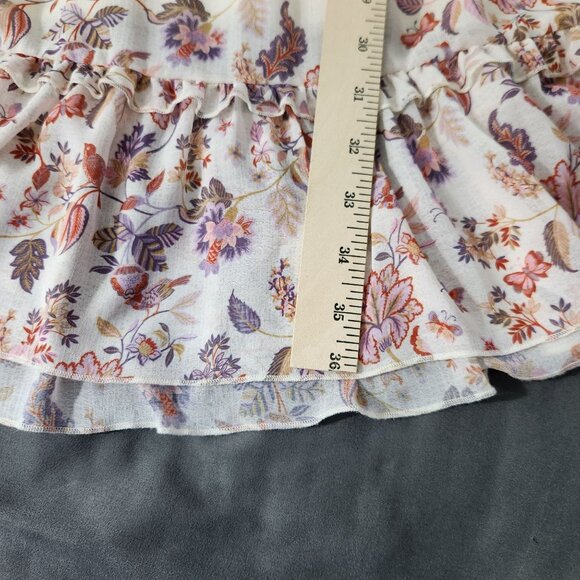 Super Natural By Secret Mission Dress Women's XL Georgette Greenport Boho Floral - Picture 9 of 12